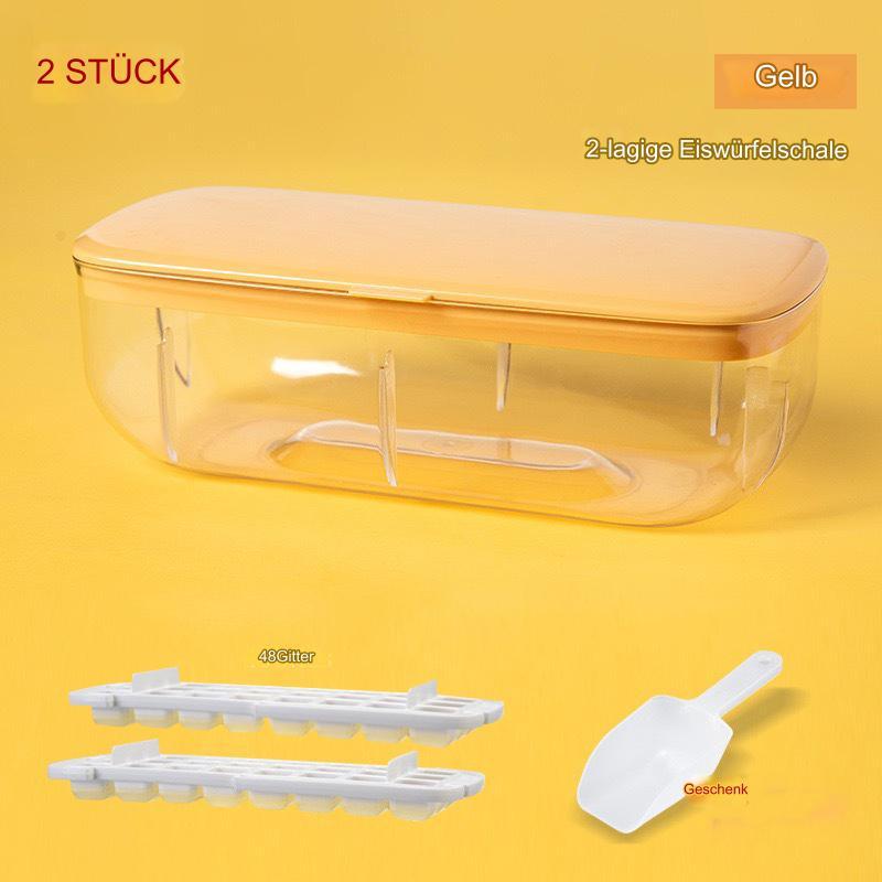 2Stk Ice Cube Maker Tray Box + Schaufel Geschenkt - Media-Bro