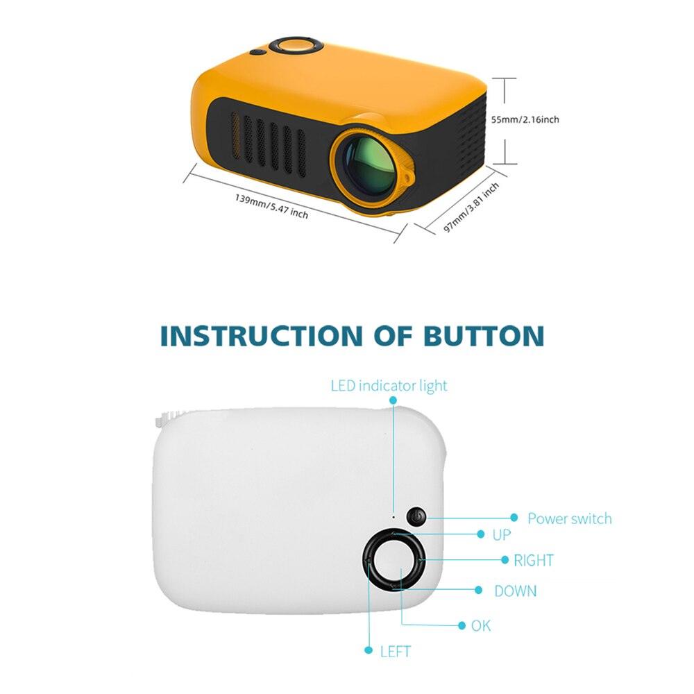 A2000 Mini LED Projector - Media-Bro