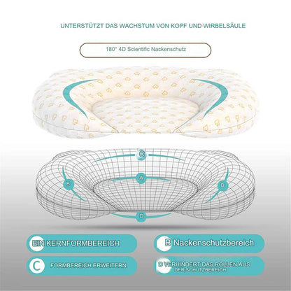 👶 Baby komfortSchlafkissen - Baumwolle, geeignet für 0-1 Jahre. - Media-Bro