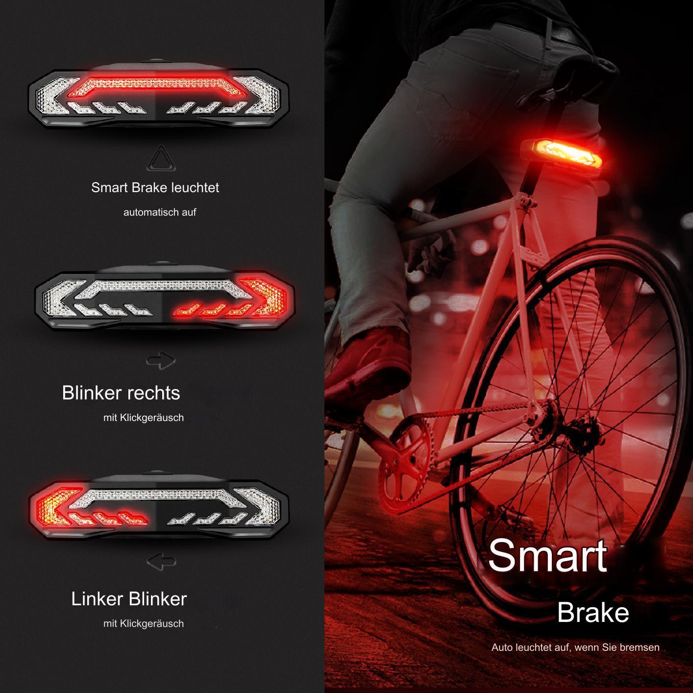 Bike Tail Turn & Brake Light with Remote - Media-Bro