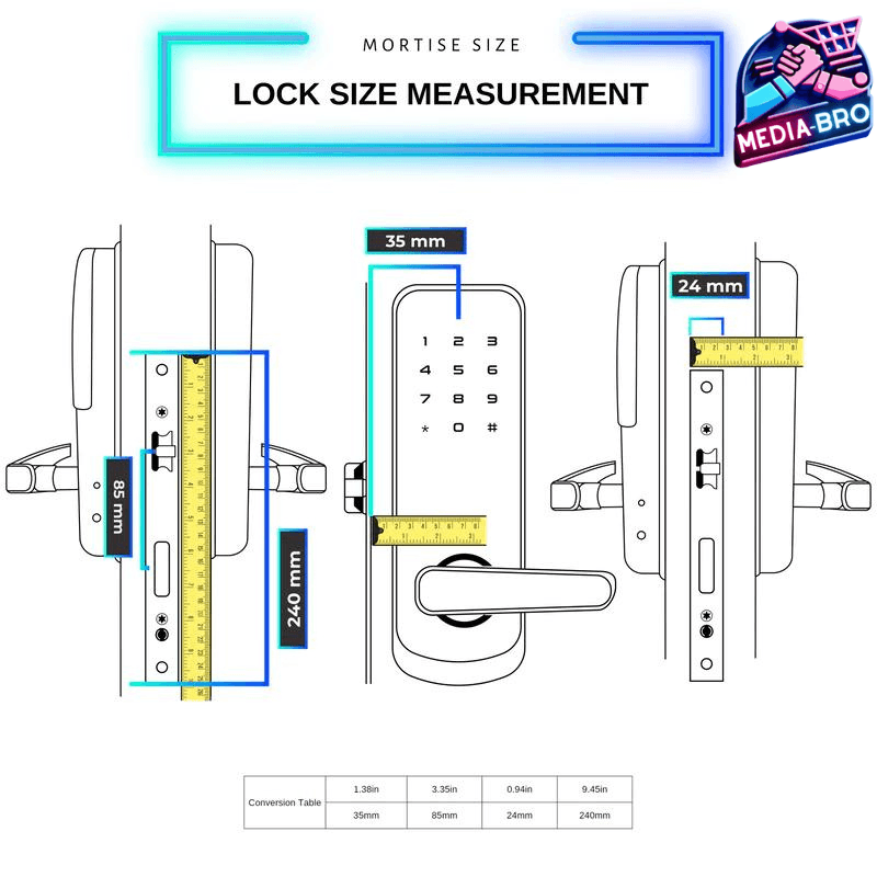 🔐 Fingerprint Handle Schloss – Ihr Schlüssel zu einem sicheren und perfekten Zuhause 🏠 - Media-Bro