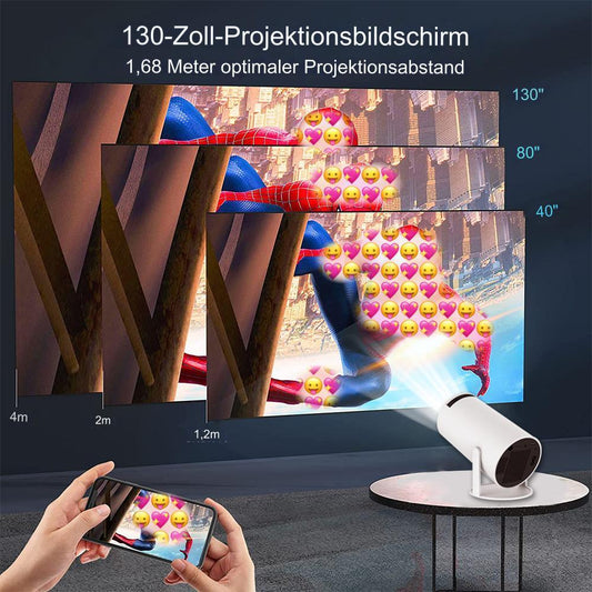 HY300 Mini Projector 4K Android 11 WIFI6 BT5.0 - Media-Bro