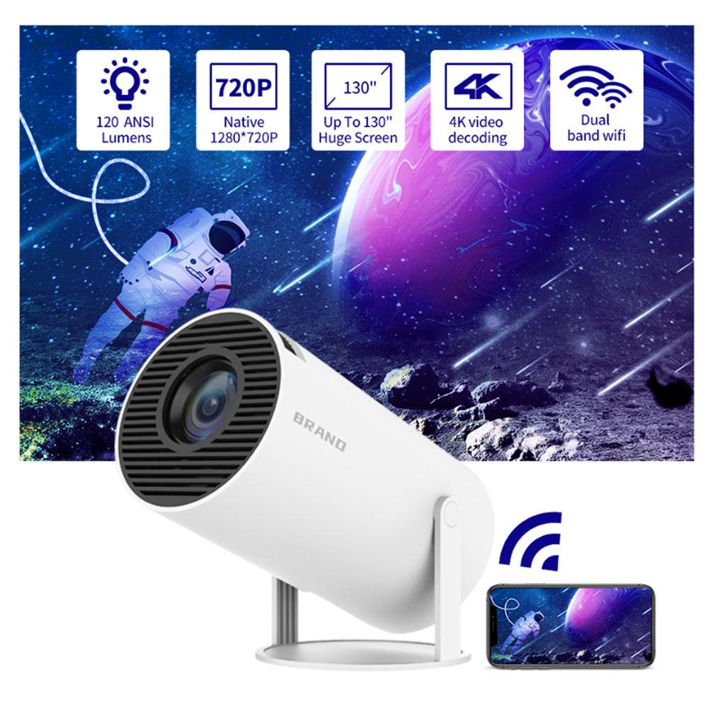 HY300 Mini Projector 4K Android 11 WIFI6 BT5.0 - Media-Bro