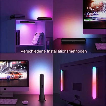 RGB Symphony Lights LED Atmosphäre Kit – Musik Rhythmus Ambient Leuchte für Desktop - Media-Bro