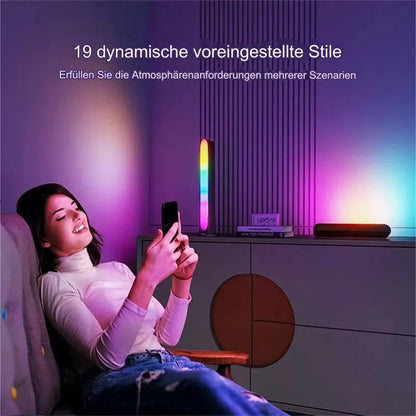 RGB Symphony Lights LED Atmosphäre Kit – Musik Rhythmus Ambient Leuchte für Desktop - Media-Bro