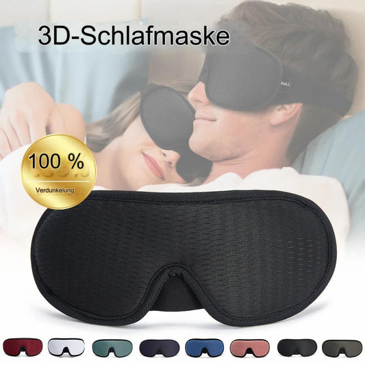 🌙✨ Ultimative 3D-Schlafmaske für Tiefschlaf – Lichtblockierend, Bequem & Augenfreundlich ✨🌙 - Media-Bro