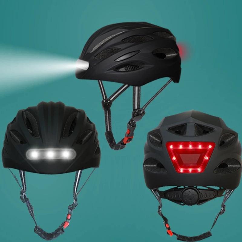 Erleuchten Sie Ihre Fahrten wie nie zuvor mit unserem LED-Lampen-Fahrradhelm! 🚴‍♂️ - Media-Bro