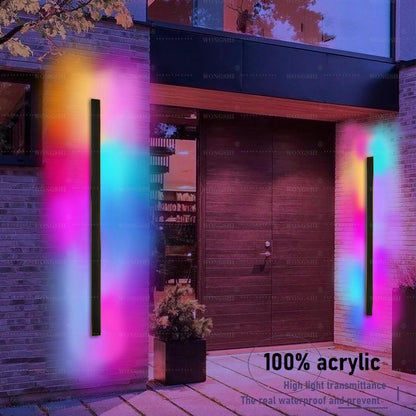 Outdoor IP65 Waterproof Outdoor RGB Wall Light 30CM 10W 🏡 - Media-Bro