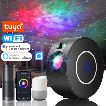 Tuya WiFi Smart Aurora Galaxy Star Projector Night Light - Media-Bro